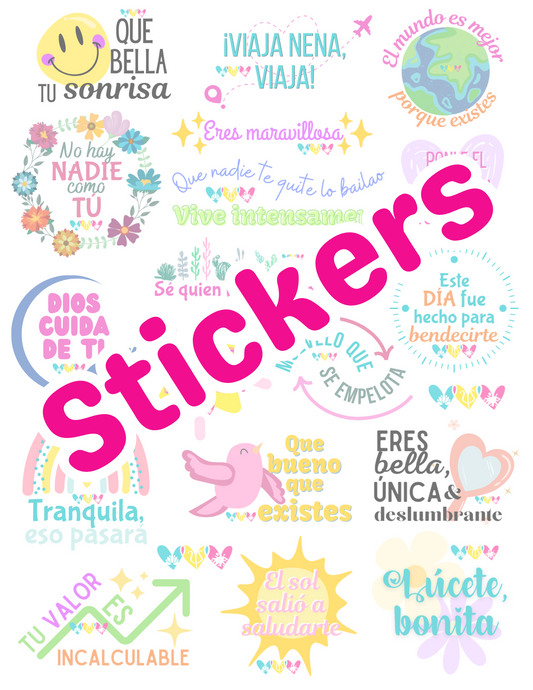 Afirmaciones positivas para mirar a diario (Stickers).